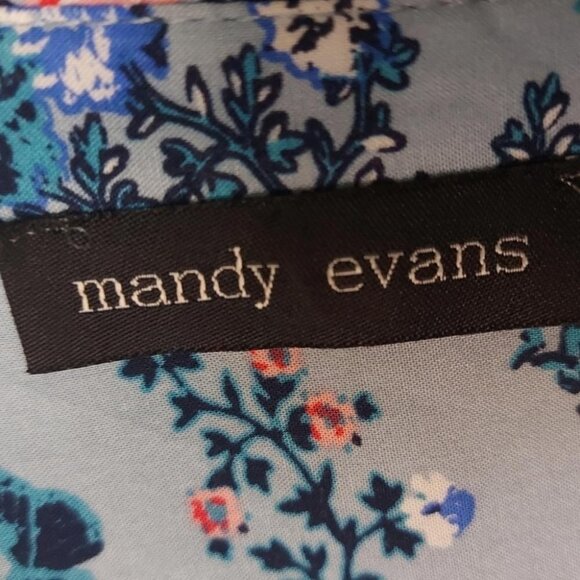 Coastal Grandmother Blouse Floral Print Rayon Tunic Top XL - Picture 4 of 10